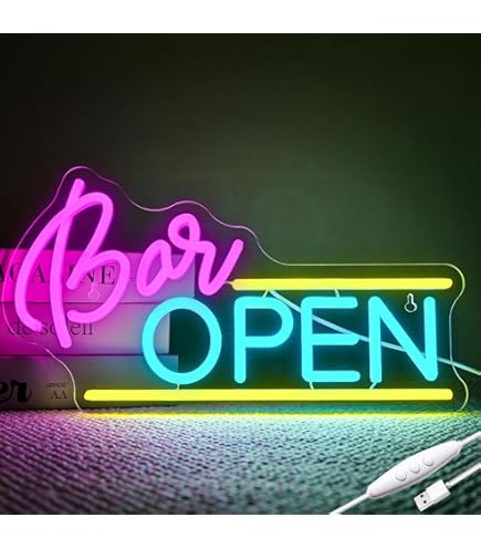 Amazon | JOMOBUTY BARネオンサイン 多階段調光可 LED バーネオン