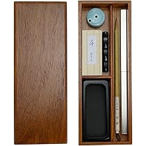 時代物 清中期 筆筒 黄花梨筆入れ 文房用具 Amazon | 大人の書道セット 細字 実用 7点セット 花梨 | 書道セット