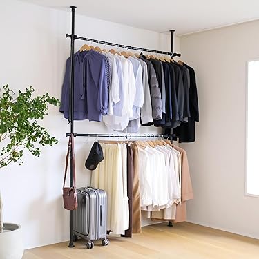 マコさん専用 鉄製ハンガーラック 高さ190cm 幅100cm 2段タイプ hpd