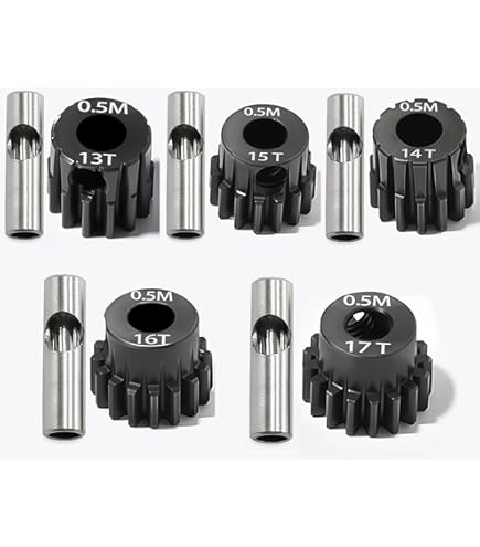 Amazon | AMOGOT 3.175mm 48P ピニオンギア 18T 19T 20T 21T 22T 1/10
