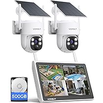 ❤️1品限り❤️防犯カメラ 屋外 2台 モニター付き 500万画素 10台増設可 Amazon.co.jp: VORGUT 防犯カメラ 屋外 ソーラー 4台 モニター