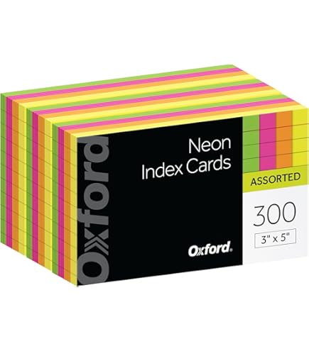 Amazon | オックスフォードRuledインデックスカード、4 x 6