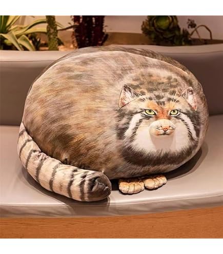 Amazon.co.jp: マヌルネコ 抱き枕 柔らかく もちもち クッション 動物