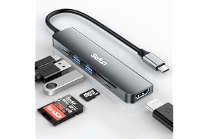 【2026新モデル・USB3.0高速データ転送】 Usb ハブ Type-C 3.0 HDMI 4K出力 タイプC 6ポート SD TFカード データ転送 PD 100W急速充電 コンパクト USB3.0高速データ転送 MacBook Pro/Air
