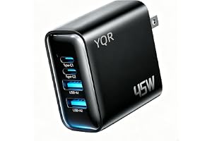 合計45W PD 急速充電器【4台同時充電・高出力】タイプc 充電器 4ポート（USB-C×2/USB-A×2）小型軽量 PD3.0/QC3.0/PPS/SCP対応 PSE認証済 iPhone 18 Pro/18 Pro Max/Duo/17/16/