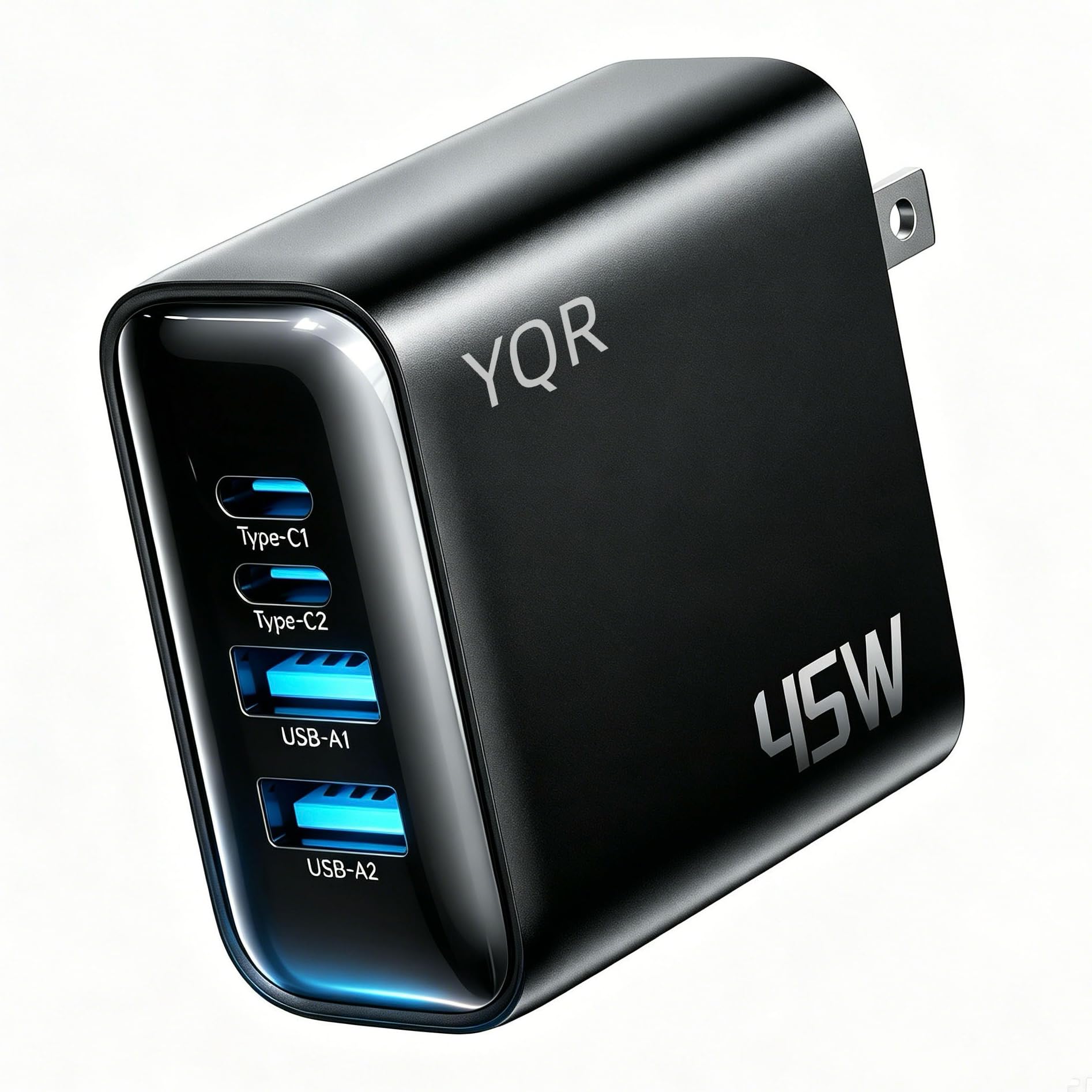 合計45W PD 急速充電器【4台同時充電・高出力】タイプc 充電器 4ポート(USB-C×2/USB-A×2)小型軽量 PD3.0/QC3.0/PPS/SCP対応 PSE認証済 iPhone 18 Pro/18 Pro Max/Duo/17/16/
