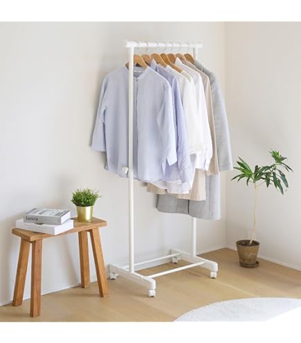 Amazon｜KAIHAOWIN ハンガーラック スリム 洋服ラック おしゃれ ポール