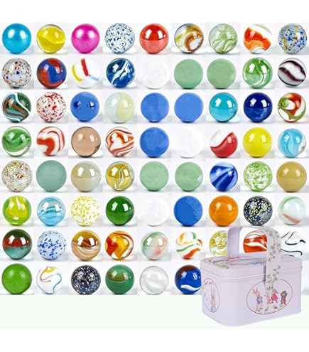 32 Murmeln Mit WM-Flaggen - 16mm Glas Murmeln Für Marmorbahnen