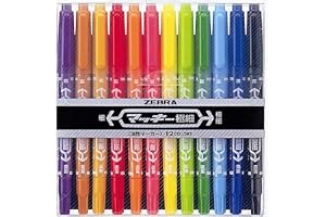 ゼブラ マッキー 極細 12色セット MCF-12C
