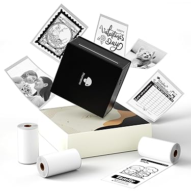 ★モバイルパソコン モバイルプリンター セット おまけ付 Amazon.co.jp: ミニポケットプリンター、ポータブルインスタント