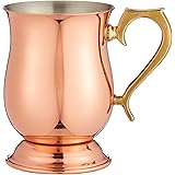 新光金属 ジョッキ 素銅 小(容量:340ml) 純銅ジョッキー S-2505S