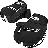 Amison バイク用 ハンドルカバー ネオプレーン 防寒 防水 防風 ハンドルウォーマー 保温 反射コーティング付き