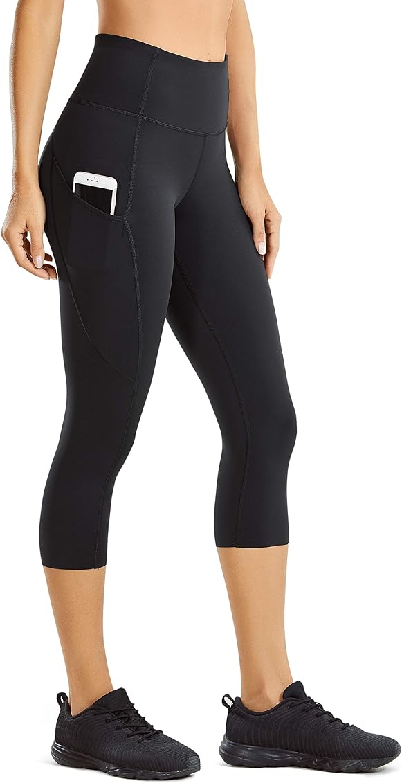 High Waist Capri Tights Sports Leggings 