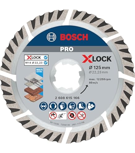 Amazon | ボッシュ(BOSCH) X-LOCK ダイヤモンドメタルホイール(125mmφ