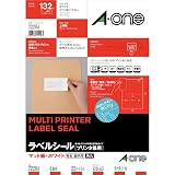 エーワン ラベルシール 6面 22シート 72206