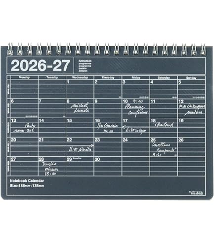 Amazon.co.jp: 手帳 2026 スケジュール帳 2026年4月始まり 月間