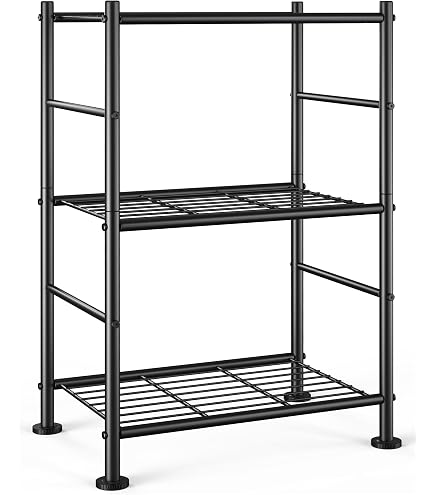 Amazon｜Amazonベーシック 3段スチールラック 棚 メタルラック 耐荷重