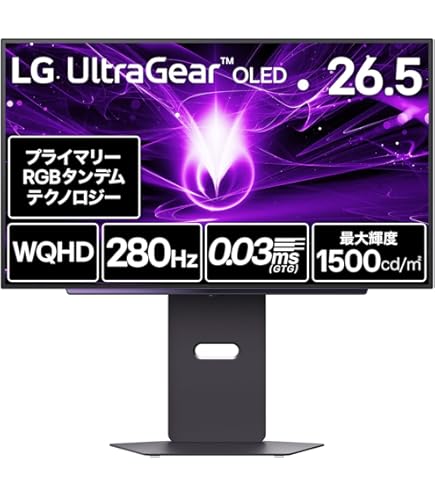 VGP 2025金賞受賞の最新有機ELゲーミングモニター Amazon.co.jp: 【VGP 2025 Summer 金賞】LG ゲーミングモニター