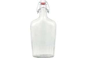 Bormioli Rocco 3.89130 (35820), Italy RBR5002 Fiaschetta Bottle, 0.5 L