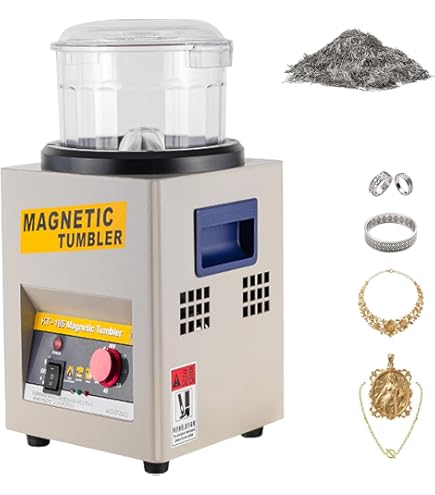 Amazon | Huanyu 磁気研磨機 バレル研磨機 250W 磁気研磨 0-60分