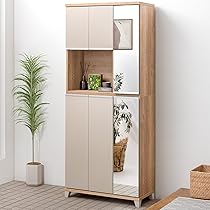 Amazon｜タンスのゲン 下駄箱 シューズボックス 幅74cm ハイ