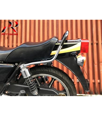 Amazon | Z400FX メッキ タンデムバー 黒 ゴム巻き/太さ22Π