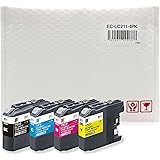 【Amazon.co.jp限定】エコリカ ブラザー LC211-4PK対応リサイクルインク 4色パック EC-LC211-4PK (ECI-BR211-4P) 残量表示対応