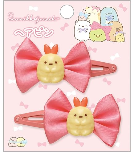 Amazon | すみっコぐらし ヘアクリップ とんかつ&えびふらいの