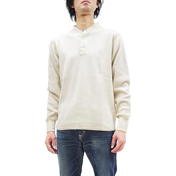 Amazon | [バズリクソンズ] Tシャツ 長袖 ヘンリーネック ロンT