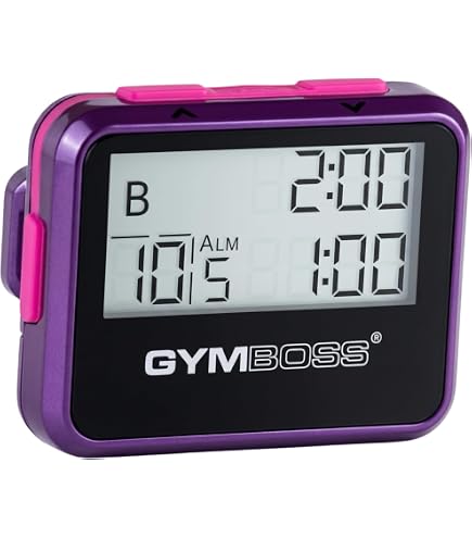 Amazon | Gymboss インターバルタイマーとストップウォッチ - ブラック