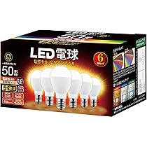 Amazon | ミニクリプトン型 調光器対応 LED電球 口金 E17 電球50W形