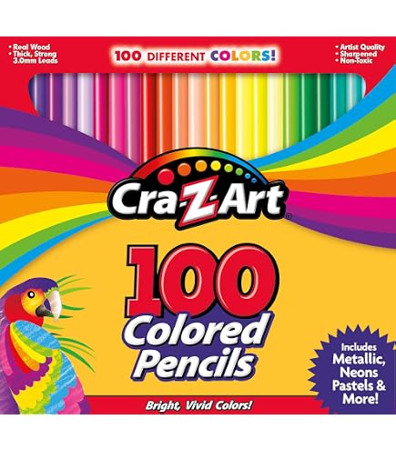 Cra-Z-Art 96ct Crayons in Flip-Top Box with Sharpener : Amazon.sg