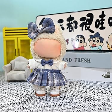 melody♪　ぬい服　3点セット ぬい服 メイド服3点セット 10㎝～12㎝マスコット用 ブラックの