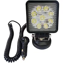 Amazon.co.jp: LED作業灯 磁石ステー付き 27w 狭角 シガー