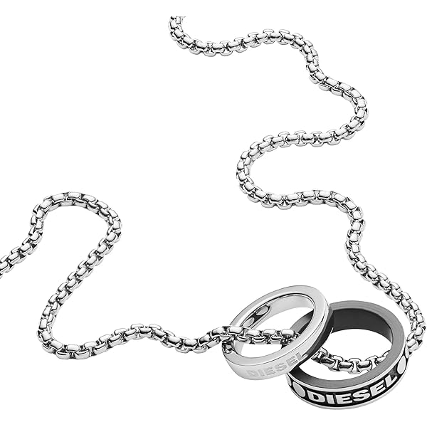 Amazon | ディーゼル ダブル リング ネックレス ペンダント DX1168040