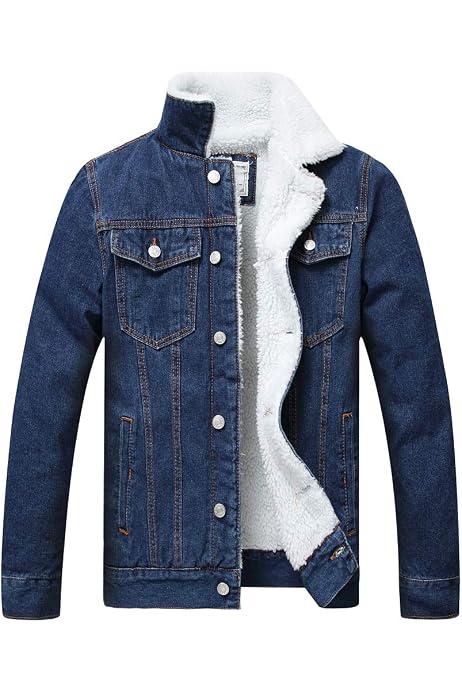 West Louis Mens Denim Jean Jacket 