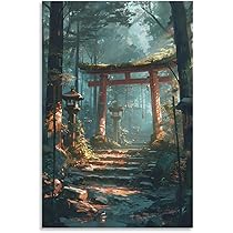 風景画　　「森の中」 緑の森の美しい自然の風景。春には山の間のカラフルな森の中に湖
