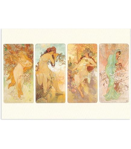 Amazon.co.jp: ドイツ製 ミュシャ ポストカード （一日の時間