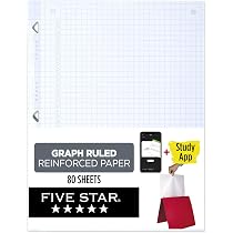 thumbnail image 2 of Five Star Reinforced Loose Leaf Paper 6-Pack - Wide Ruled Filler Paper That Fights Ink Bleed, 80 Sheets Each 2 of 9