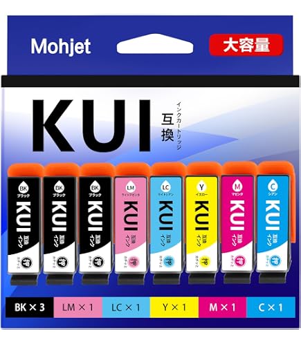 Amazon.co.jp: エプソンKUI-6CL-L 互換インクカートリッジ 増量版
