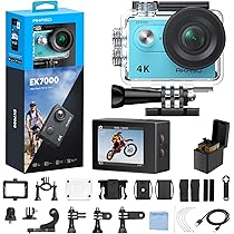 AKASO EK7000 アクションカメラ　水中カメラ　ネックレス式マウント付き 楽天市場】AKASO EK7000 4Kアクションカメラ 防水40m対応｜手ぶれ補正+