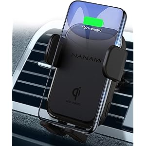 「令和改善版」NANAMI 車載 ワイヤレス充電器 自動車用 スマホホルダー Qi急速 7.5W/10W高速充電 自動開…