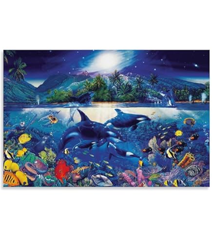 Amazon.co.jp: ポスター クリスチャン ラッセン ヴァルア モアナ