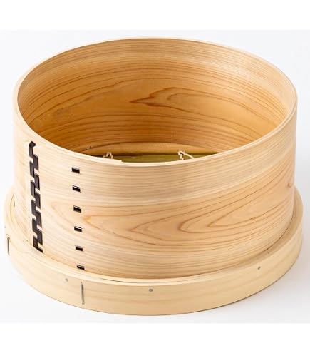 Amazon｜和せいろ 30cm 身 日本製 板底 4つ穴 桧｜蒸し器・せいろ