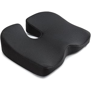 IKSTAR 第四世代 ヘルスケア座布団 低反発クッション ブラック