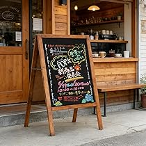 Amazon | mopam 看板ブラックボード幅53×高さ95cm A型立て看板 黒板 お