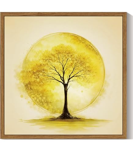 Amazon.co.jp: SHYAMIC アートパネル 抽象飾り絵 抽象画 抽象的な木の