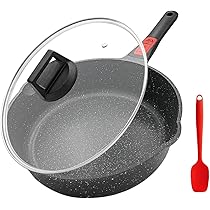 Amazon | RANXINGST フライパン 24cm 蓋付き ih対応 くっつか