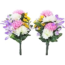 Amazon｜A&K 仏具 仏花立て 2点セット (一対/瑠璃金 ハス/紺) 仏壇用