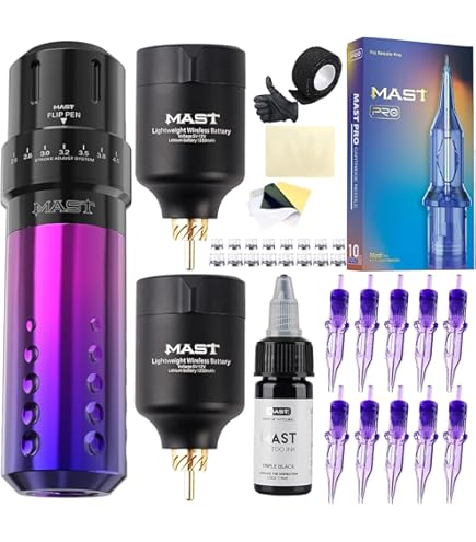 タトゥーマシン　tattoo pen Amazon | POSEIDON ロータリータトゥーペンキット 初心者用 タトゥー